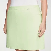 Hearts Of Palm Womens Mid Rise Skort-Plus