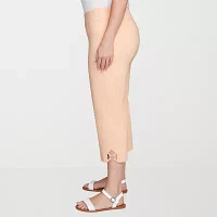 Hearts Of Palm Womens Mid Rise Plus Capri Pants