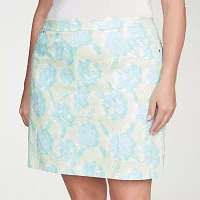 Hearts Of Palm Womens Mid Rise Skort-Plus