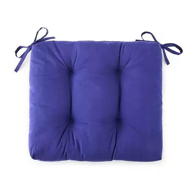 Turquoise Sun Solid Ink Patio Seat Cushions