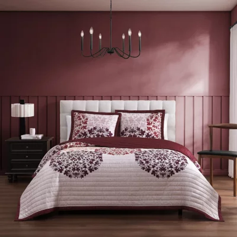 Bebejan Rosewood Harmony 3-pc. Lightweight Reversible Comforter Set