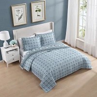 Bebejan Aquamarine Medallion 3-pc. Lightweight Reversible Comforter Set