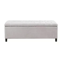 Madison Park Sasha Tufted Top Storage Bench