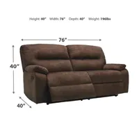 Signature Design by Ashley® Bolzano Pad-Arm Reclining Sofa