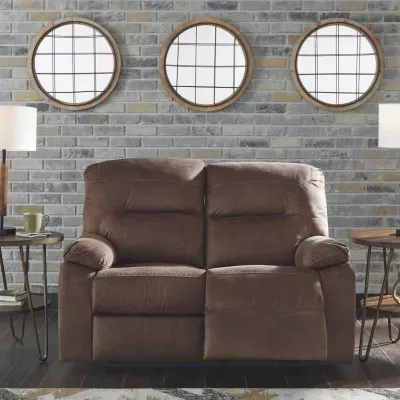 Signature Design by Ashley® Bolzano Pad-Arm Reclining Loveseat