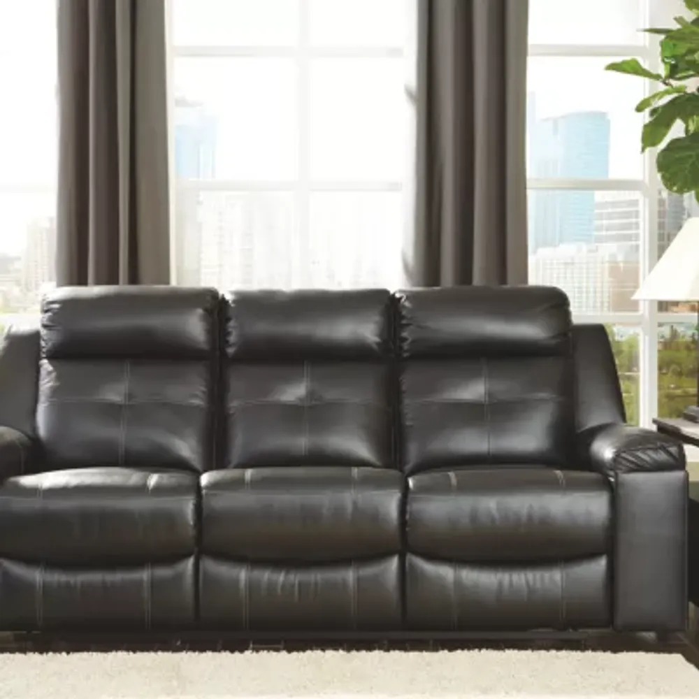 Signature Design by Ashley® Kempten Pad-Arm Reclining Sofa