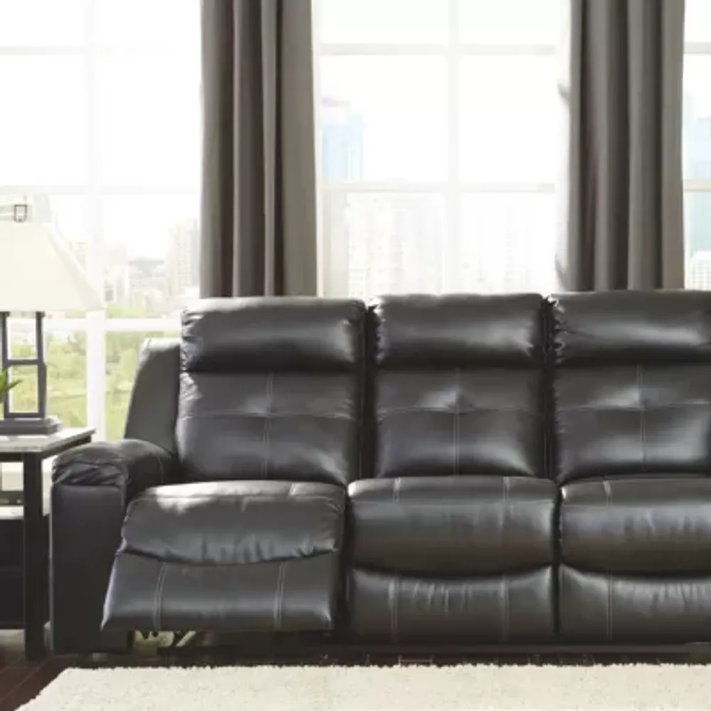 Signature Design by Ashley® Kempten Pad-Arm Reclining Sofa