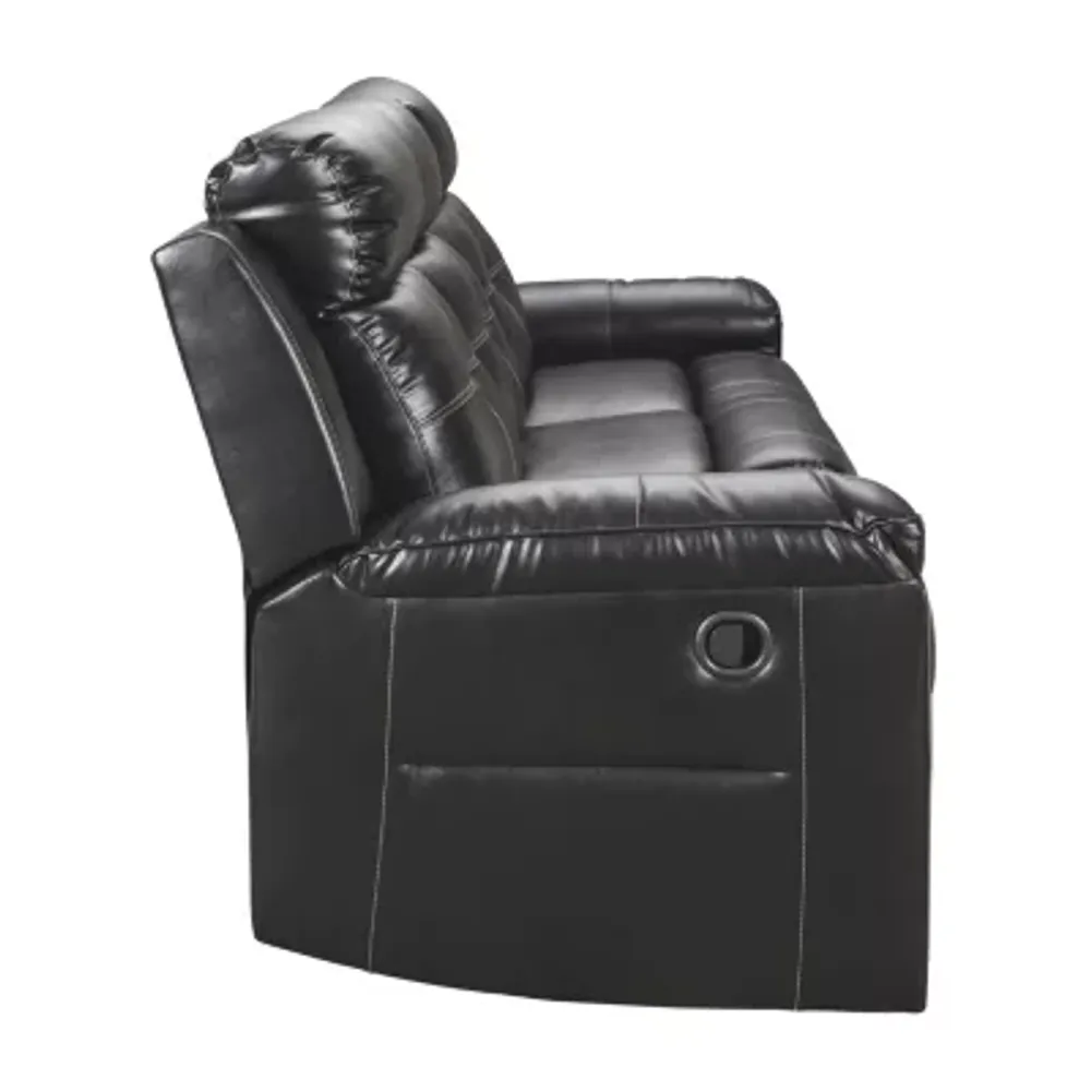 Signature Design by Ashley® Kempten Pad-Arm Reclining Sofa