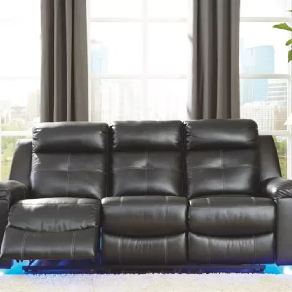 Signature Design by Ashley® Kempten Pad-Arm Reclining Sofa