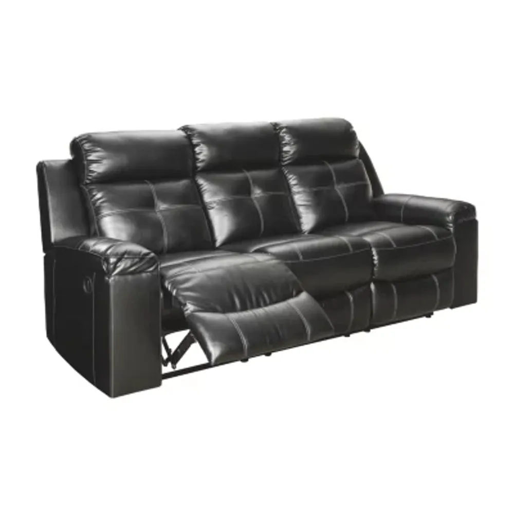 Signature Design by Ashley® Kempten Pad-Arm Reclining Sofa