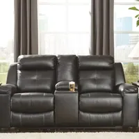 Signature Design by Ashley® Kempten Pad-Arm Reclining Loveseat