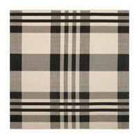 Safavieh Courtyard Collection Cori Plaid Indoor/Outdoor Square Area Rug