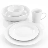Elama Carey 18-pc. Porcelain Dinnerware Set