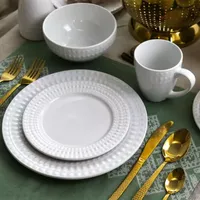 Elama Cara 16-pc. Porcelain Dinnerware Set