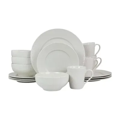 Elama Jasmine 16-pc. Porcelain Dinnerware Set