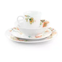 Elama Spring Bloom 16-pc. Porcelain Dinnerware Set