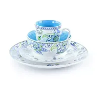 Elama Blue Fiesta 16-pc. Porcelain Dinnerware Set