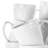 Elama Madeline 12-pc. Porcelain Coffee Mug Set