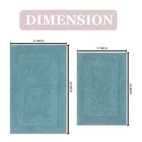 Home Weavers Inc Classy -pc. Quick Dry Bath Rug Set