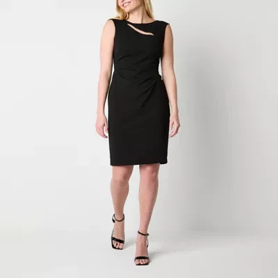 Connected Apparel Womens Sleeveless Sheath Dress