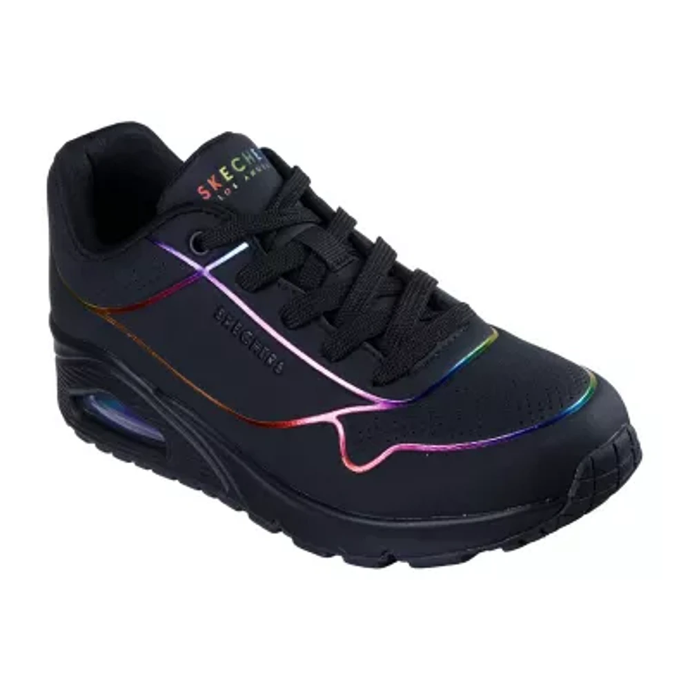 Skechers Womens Uno Electric Lines Sneakers