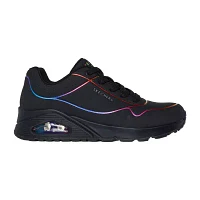 Skechers Womens Uno Electric Lines Sneakers