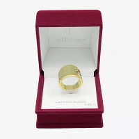 Sparkle Allure Womens 6.5MM 14K Gold Over Brass Band