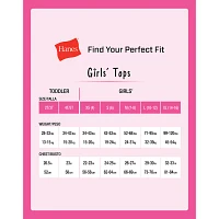 Hanes Ultimate EcoSmart Little & Big Girls 4 Pack Square Neck Camisole