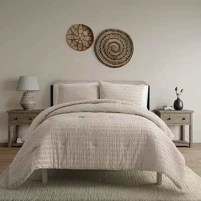 Indigo Road By Egypt Sherrod Noriah Ruched Stripe 3-pc. Lightweight Comforter Set