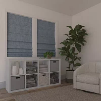 Sun Zero Somerton Energy Saving Cordless Blackout Roman Shades