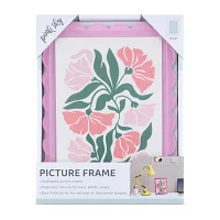 Pink Sky 5 X 7 Scallop Edge Pink Acrylic 1-Opening Tabletop Frame