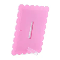 Pink Sky 5 X 7 Scallop Edge Pink Acrylic 1-Opening Tabletop Frame