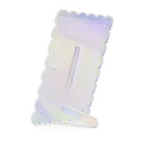 Pink Sky 4 X 6 Scallop Edge Clear Acrylic 1-Opening Tabletop Frame