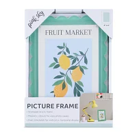 Pink Sky 4 X 6 Scallop Edge Green Acrylic 1-Opening Tabletop Frame