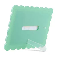 Pink Sky 4 X 6 Scallop Edge Green Acrylic 1-Opening Tabletop Frame