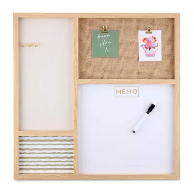 Pink Sky Wall Memo With 2 Push Pins And 2 Memo Clips Dry-Erase Board