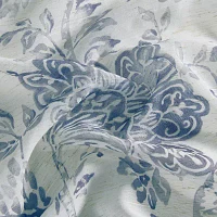 Elrene Home Fashions Westport Tie Top Sheer Single Curtain Panel
