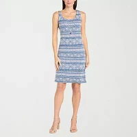 R & M Richards Womens Jacket Dress With Removable Necklace Petite