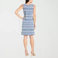 R & M Richards Womens Jacket Dress With Removable Necklace Petite