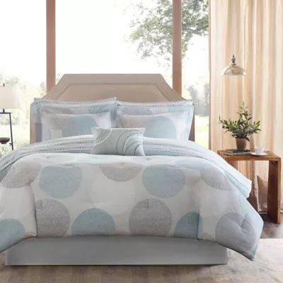 Madison Park Essentials Knowles Comforter Set with Cotton Sheets