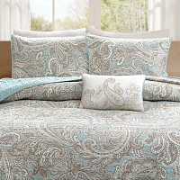 Madison Park Pure Dermot 4-Pc Cotton Quilt Set With Throw Pillow