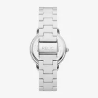 Relic By Fossil Womens Crystal Accent White Bracelet Watch Zr34634