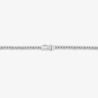 1 CT. T.W. Natural White Diamond 10K White Gold 8 1/2 Inch Tennis Bracelet