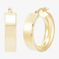 Made in Italy 14K Gold 15mm Hoop Earrings