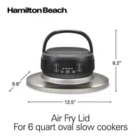 Hamilton Beach Air Fryer Lid For 6 Quart Slow Cookers