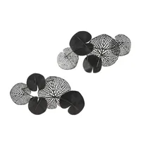 Madison Park Lenzie Lily Pad Leaves Metal 2-pc. Wall Art Sets