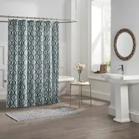 Liz Claiborne Green Leaf Ogee Shower Curtain