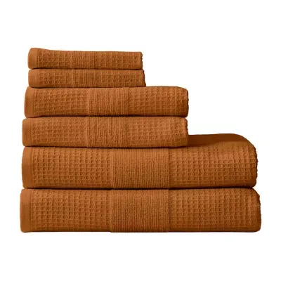 Linery Waffle Weave 6-pc. Quick Dry Bath Towel Set