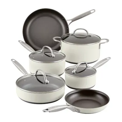 Anolon Achieve Hard Anodized 10-pc. Cookware Set