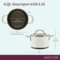 Anolon Achieve Hard Anodized 4-qt. Saucepot with Lid